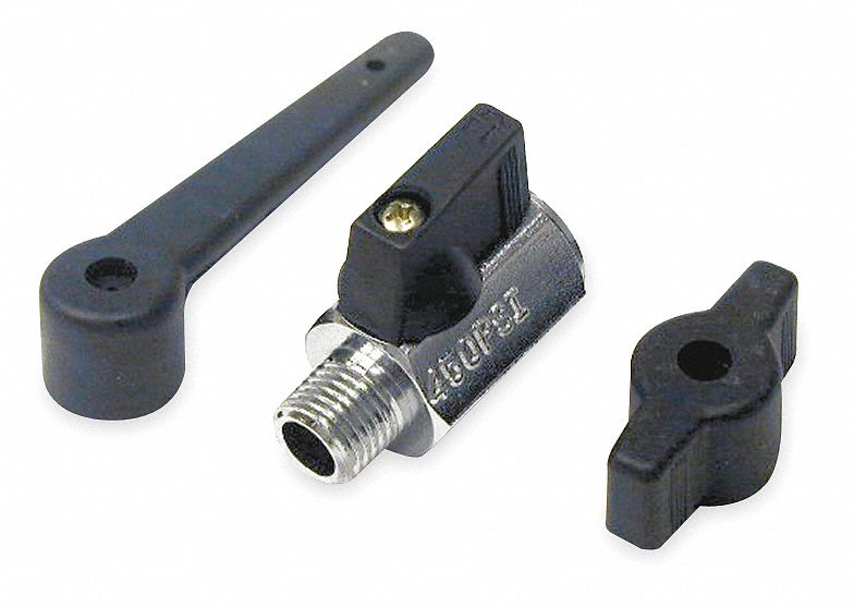 Brass Inline Mini Ball Valve, FNPT x MNPT