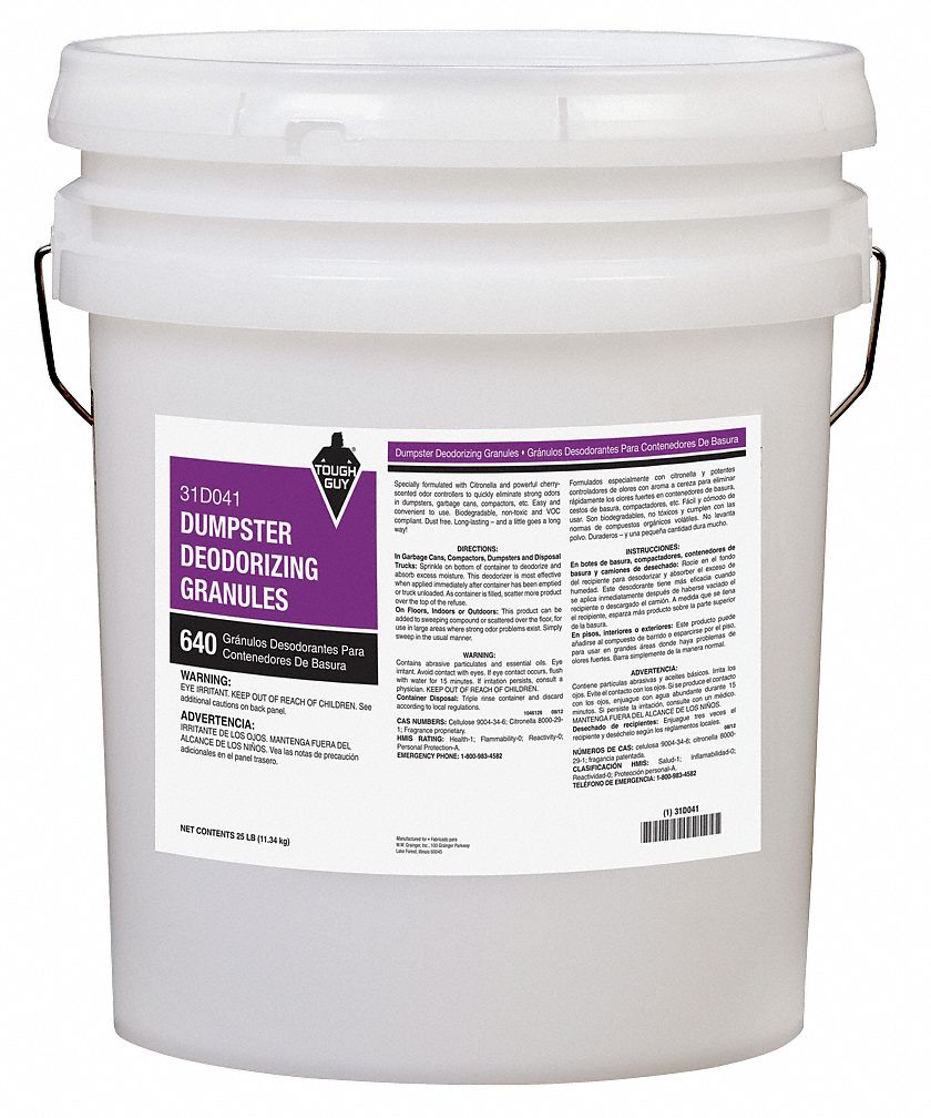 Tough Guy Deodorizing Granules, 25 Lbs. - Surface And Air Deodorants 